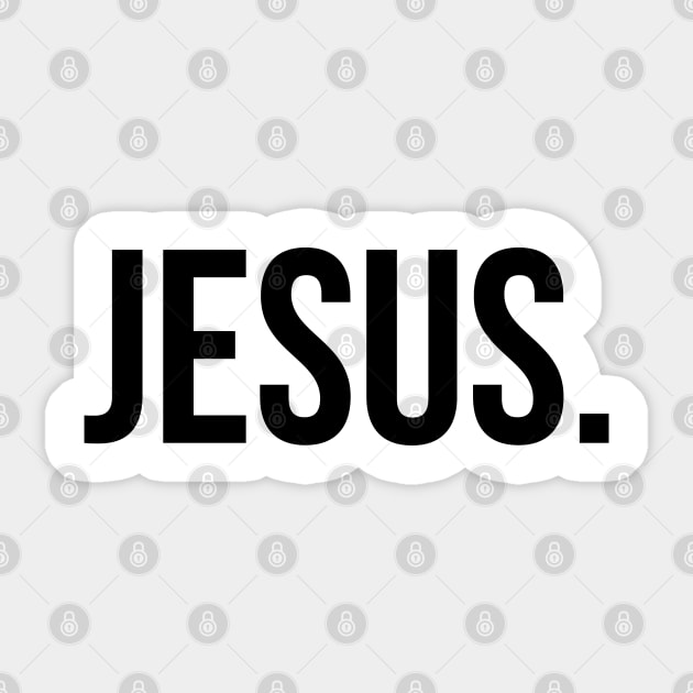 Jesus Sticker by ChristianLifeApparel